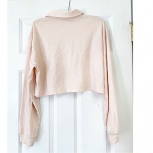 Elegant Blush Pink Cropped Top